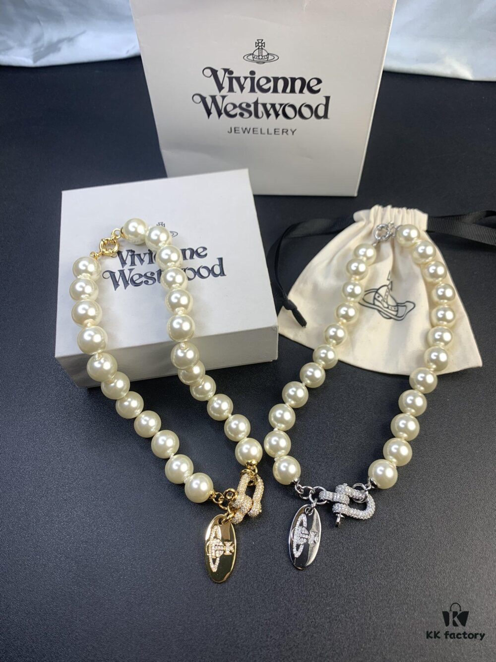 693012e412f62673a6fac744 West Queen Full Diamond Horse Hoof Pearl Necklace, Superb Quality