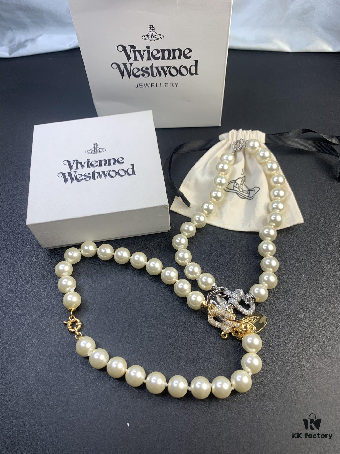 693012e912f62673a6fac74f West Queen Full Diamond Horse Hoof Pearl Necklace, Superb Quality