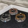 693012ea12f62673a6fac750 Vivienne Westwood Saturn Double-Layer Rhinestone Ring, Luxurious and Elegant
