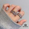693012eb12f62673a6fac752 Vivienne Westwood Saturn Double-Layer Rhinestone Ring, Luxurious and Elegant