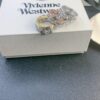 693012eb12f62673a6fac753 Vivienne Westwood Saturn Double-Layer Rhinestone Ring, Luxurious and Elegant