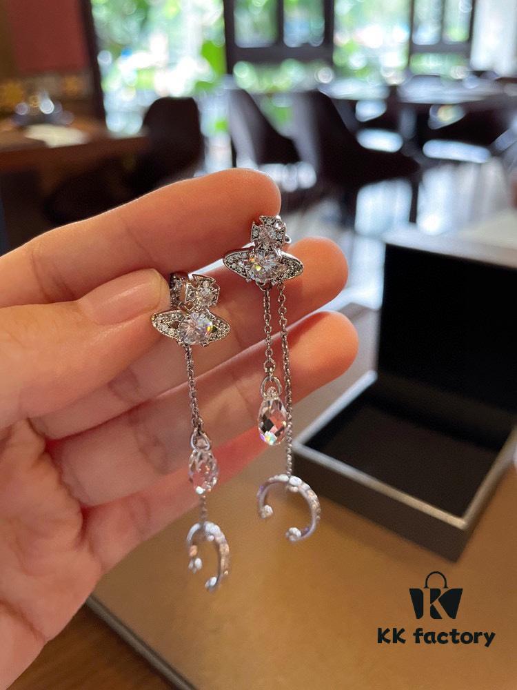 693012ec12f62673a6fac754 Vivienne Westwood Ear Studs - Punk-Inspired Fashion Statement in 925 Silver