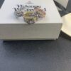 693012ed12f62673a6fac755 Vivienne Westwood Saturn Double-Layer Rhinestone Ring, Luxurious and Elegant