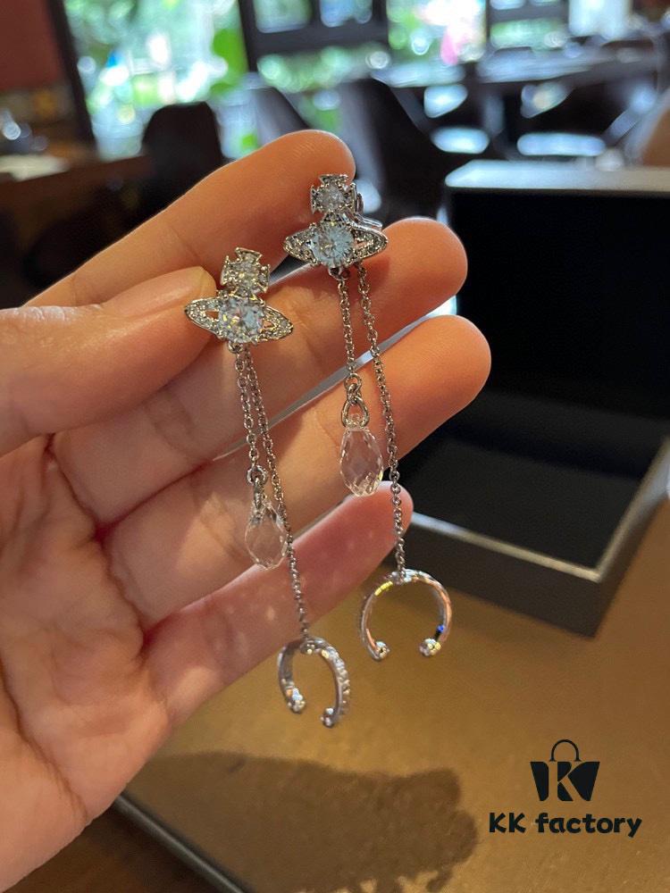 693012ef12f62673a6fac757 Vivienne Westwood Ear Studs - Punk-Inspired Fashion Statement in 925 Silver