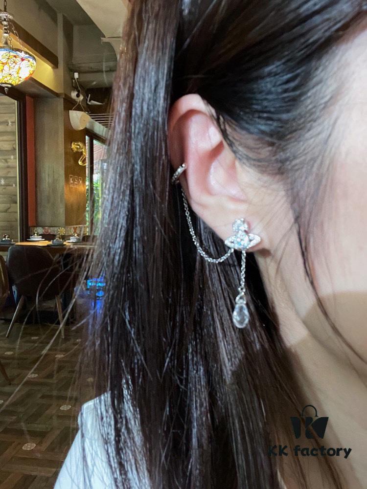 693012ef12f62673a6fac758 Vivienne Westwood Ear Studs - Punk-Inspired Fashion Statement in 925 Silver