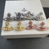 693012f012f62673a6fac75d West Queen Zircon Necklace and Stud Earrings, Four Colors Available in Stock