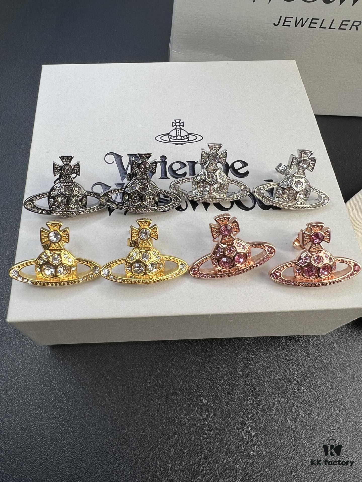 693012f012f62673a6fac75d West Queen Zircon Necklace and Stud Earrings, Four Colors Available in Stock