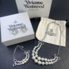 693012f712f62673a6fac767 West Queen Bow Double-Layer Pearl Set Stud Earrings Bracelet Necklace