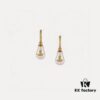 West Dame Gourd Pearl Earrings