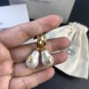 West Dame Gourd Pearl Earrings