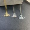 West Queen Full Diamond Blue Necklace