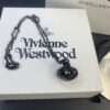 6930133012f62673a6fac7b4 Vivienne Westwood Saturn Gradient Orbit Necklace, High-End and Luxurious
