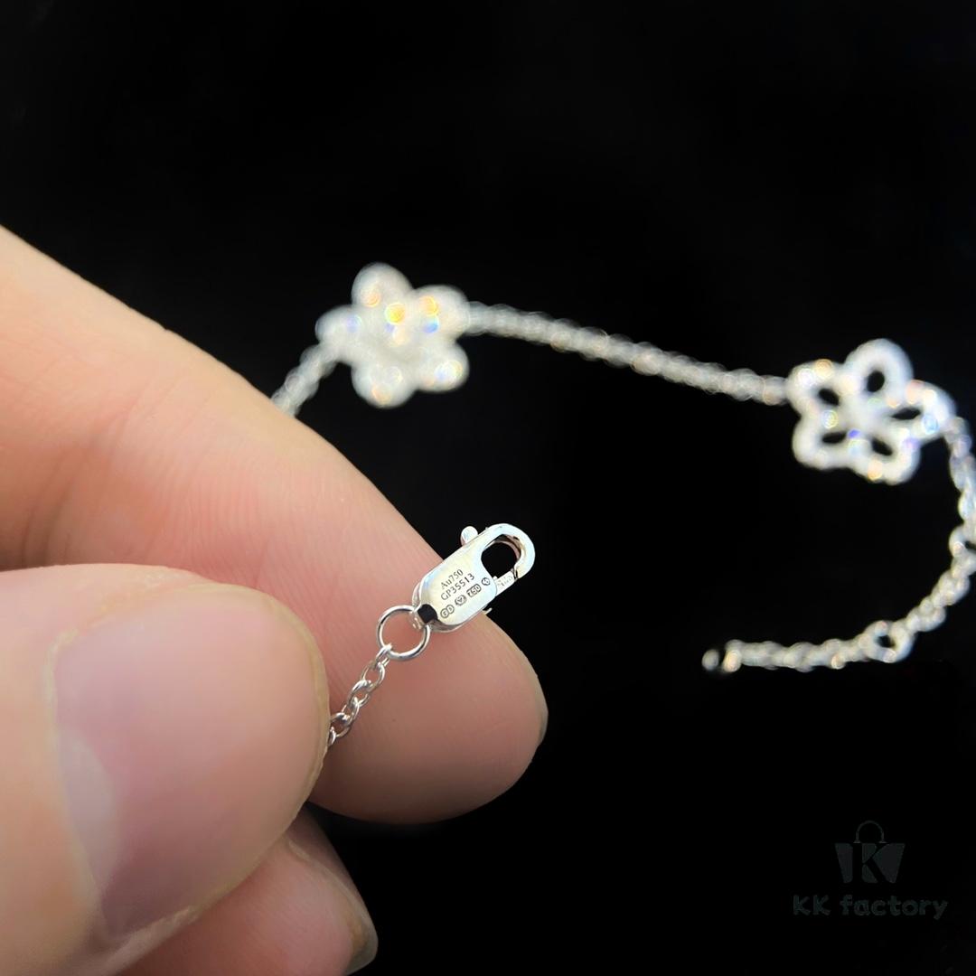 6930137612f62673a6fac810 FlowerGirl White Gold Graff Floral Wild Flower Bracelet