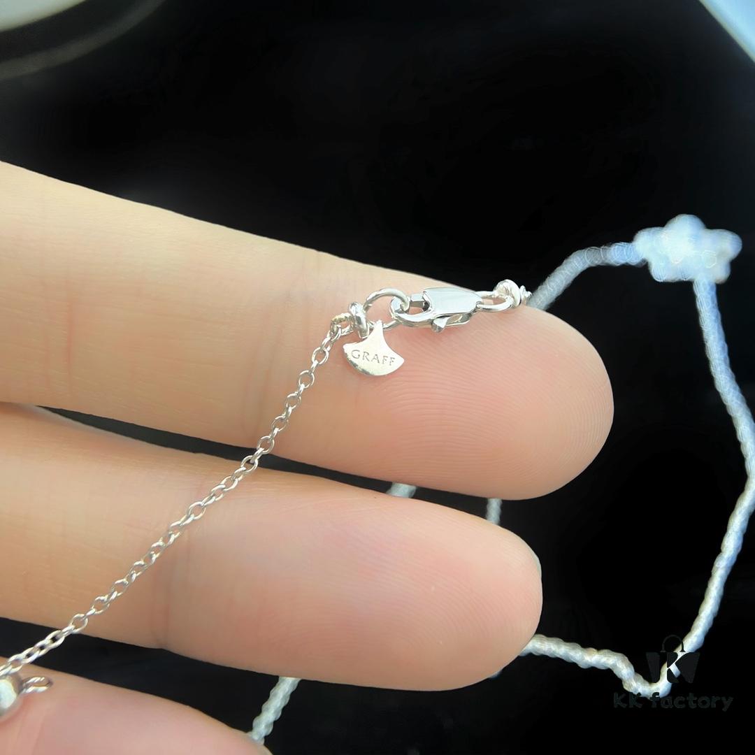 FlowerGirl White Gold Graff Floral Necklace