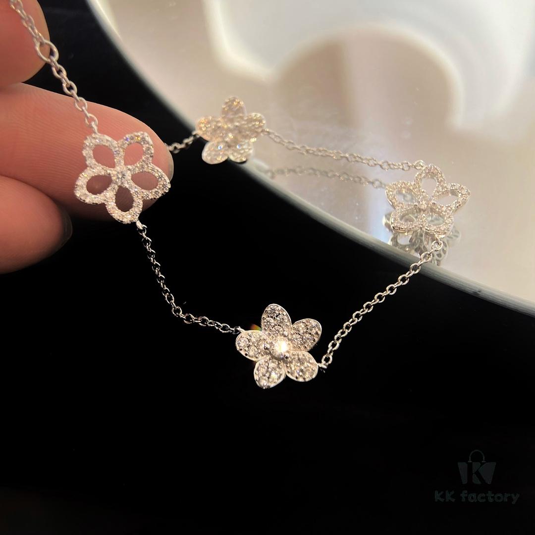 6930137912f62673a6fac813 FlowerGirl White Gold Graff Floral Wild Flower Bracelet