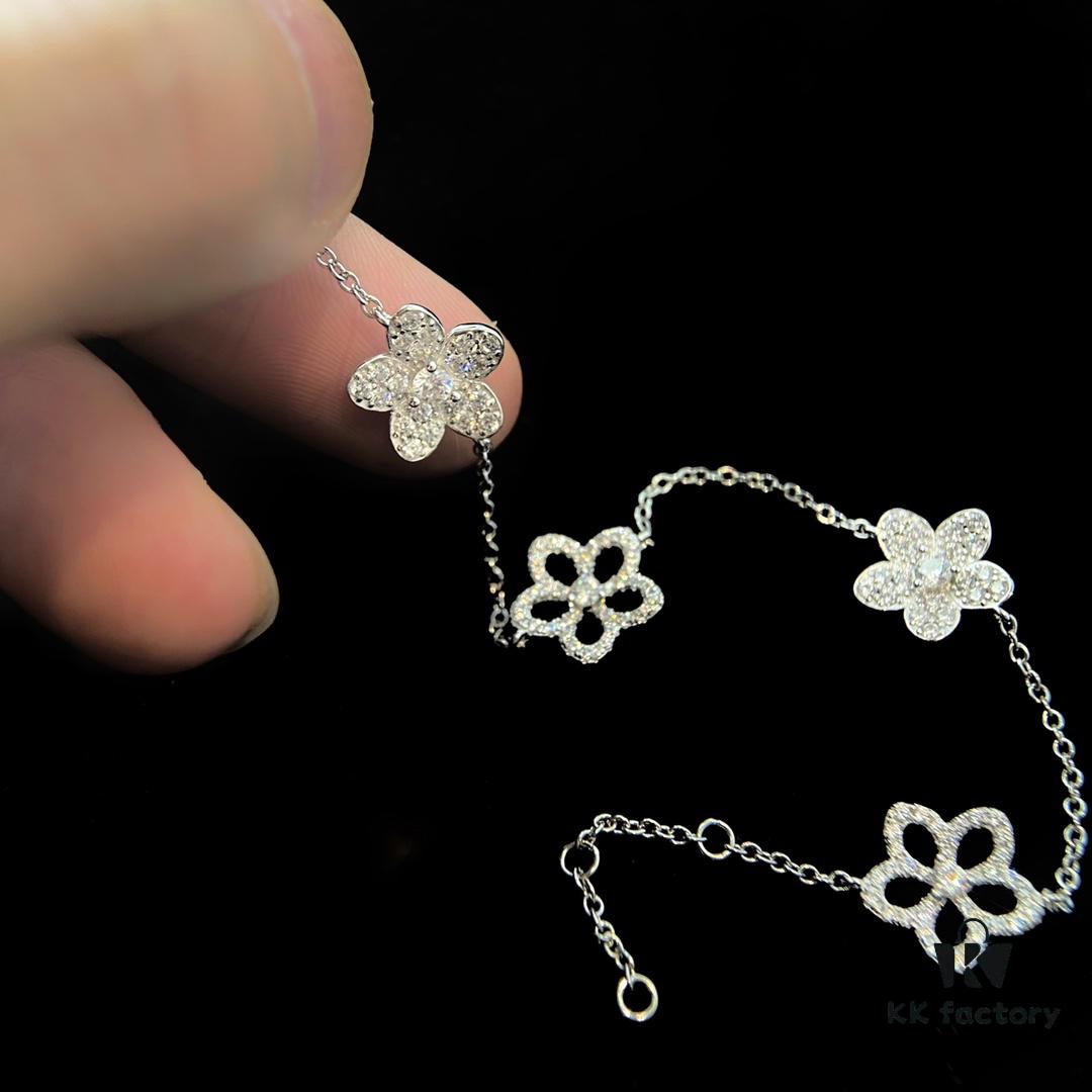 6930137912f62673a6fac814 FlowerGirl White Gold Graff Floral Wild Flower Bracelet