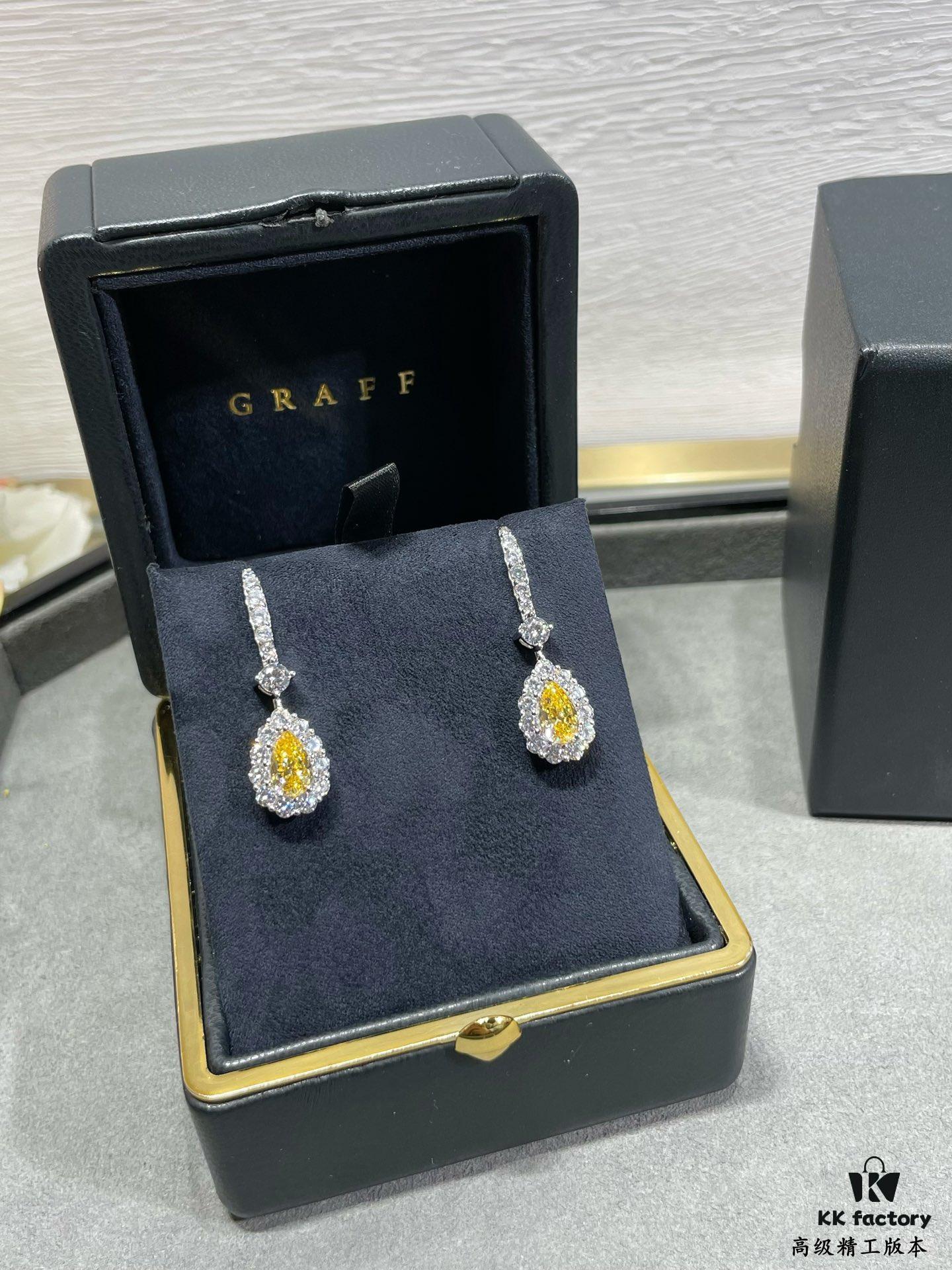 6930137c12f62673a6fac818 Hand-set with Imported Zircon, Graff-style Teardrop Yellow Diamond Earrings, Exquisitely Sparkling, the Choice of Goddesses, Known as 'Cupid's Tears'