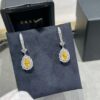 6930138012f62673a6fac81d Hand-set with Imported Zircon, Graff-style Teardrop Yellow Diamond Earrings, Exquisitely Sparkling, the Choice of Goddesses, Known as 'Cupid's Tears'