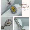 6930138112f62673a6fac820 Hand-set with Imported Zircon, Graff-style Teardrop Yellow Diamond Earrings, Exquisitely Sparkling, the Choice of Goddesses, Known as 'Cupid's Tears'