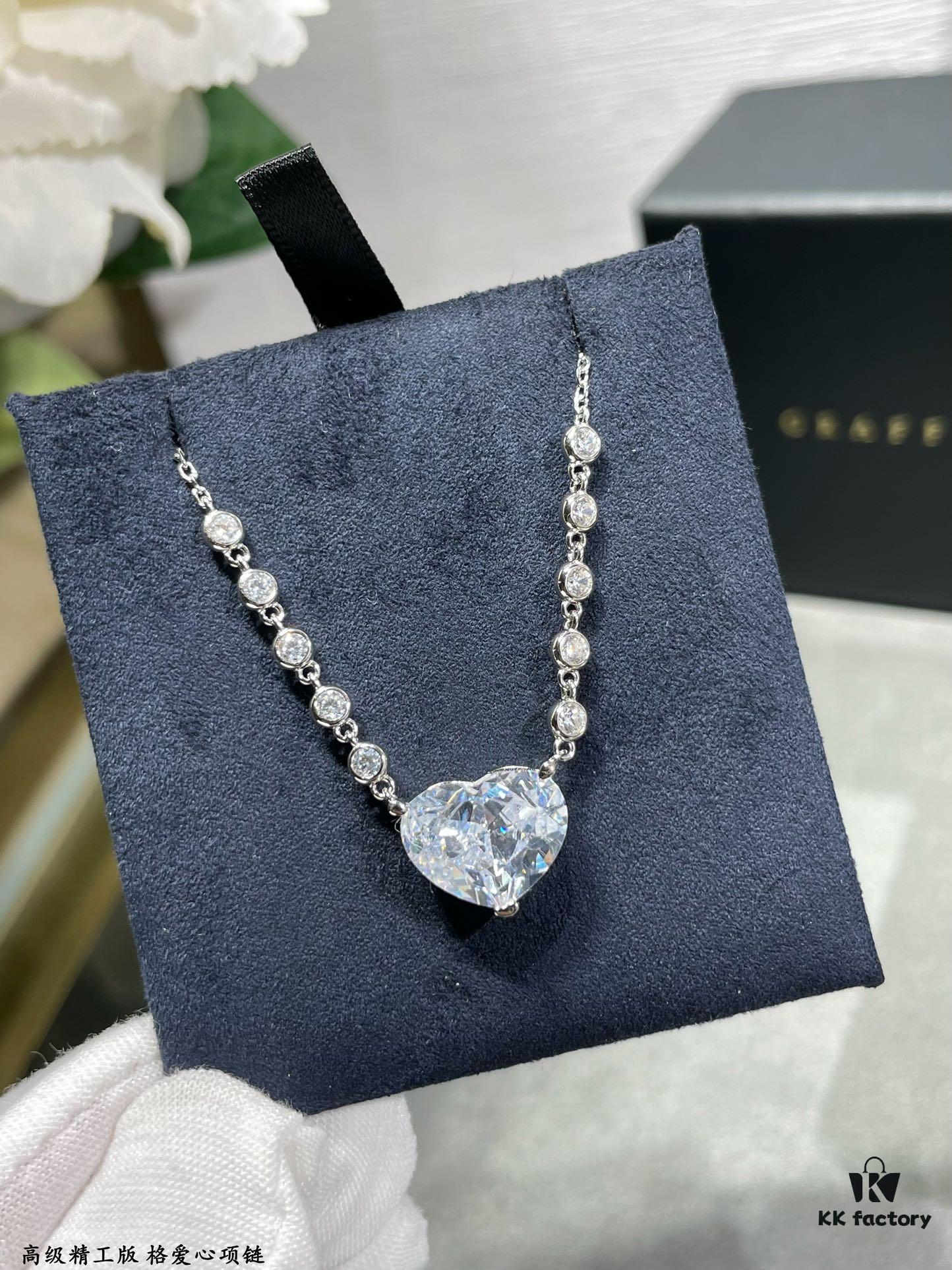 6930139012f62673a6fac831 Graff Heart Necklace, Custom-Cut 160-Facet Zirconia with High Refractive Index, Bling Bling Sparkle, Exclusive Design, Heart-Shaped Carbon Diamond, Full S925 Sterling Silver, Dual-Tone Plating, Platinum-Inspired Diamond Setting, Elegant and Generous