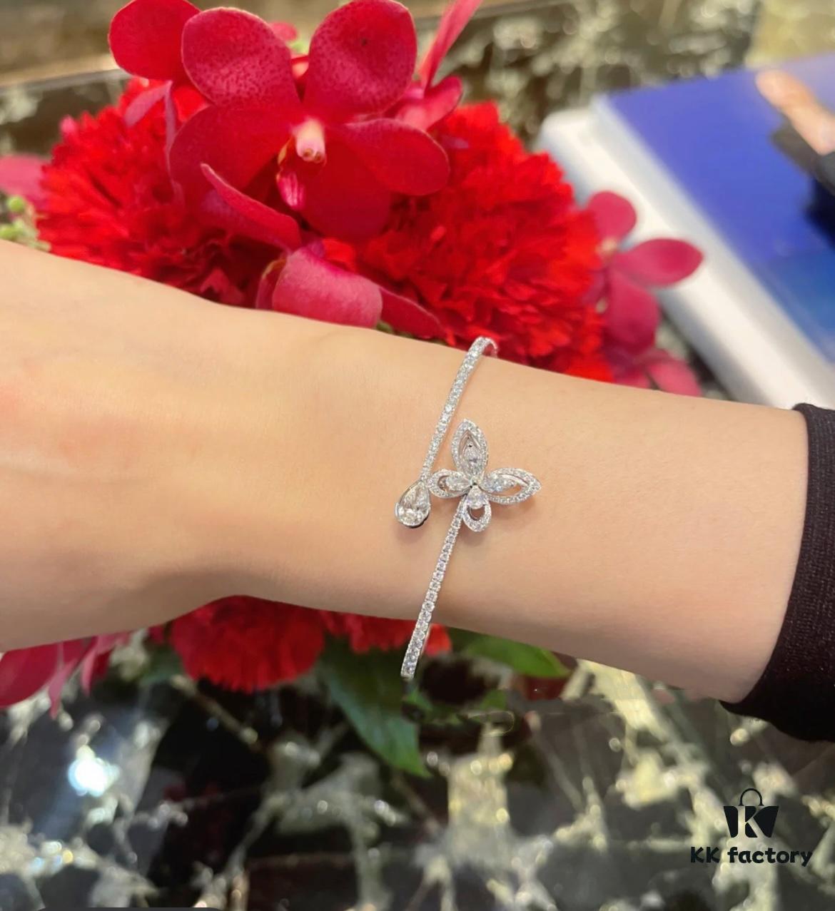 693013a312f62673a6fac84e Graff Butterfly Teardrop Bracelet Jewelry with Top Quality Zirconia, Vivid and Exquisitely Crafted