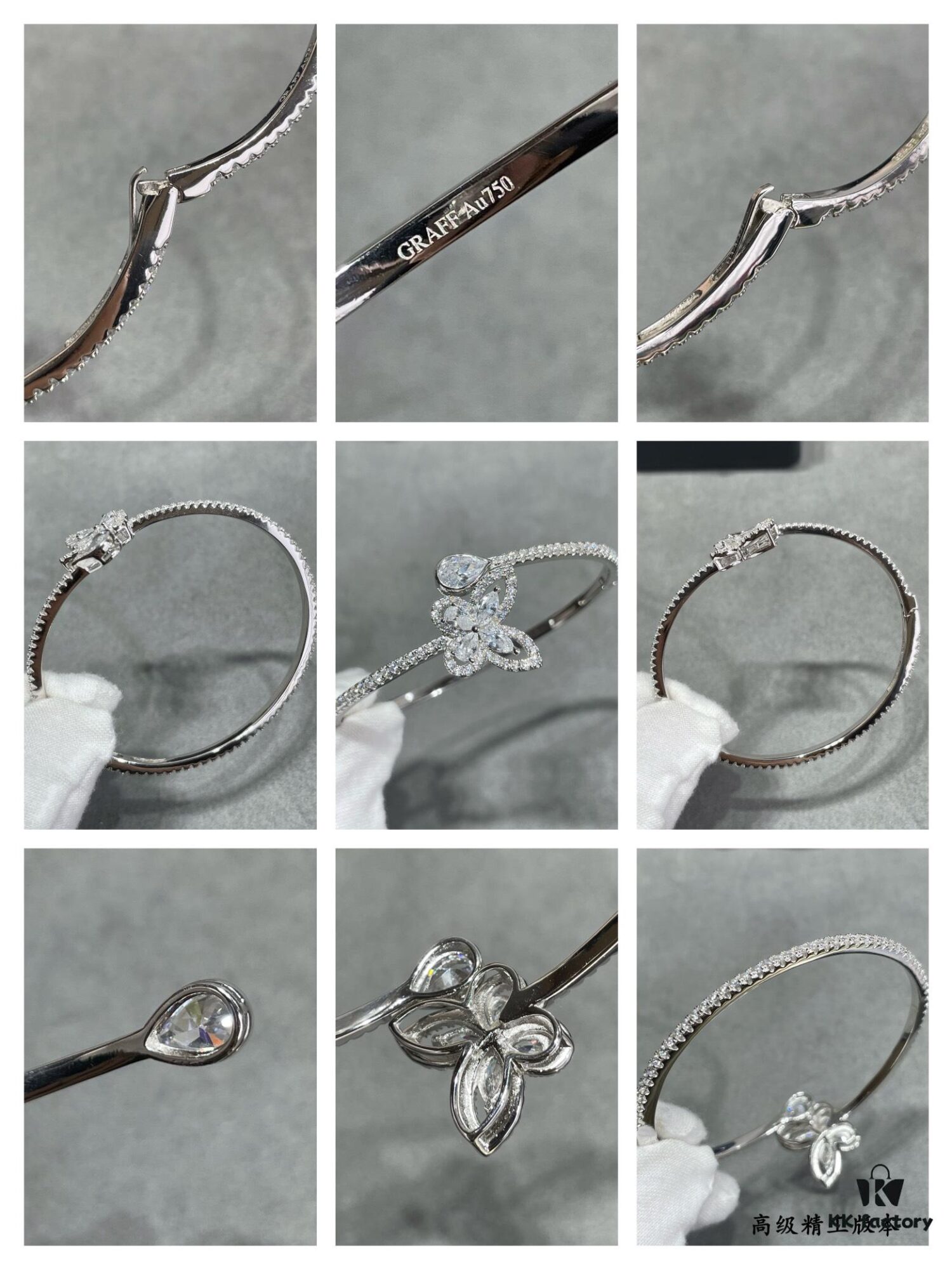 693013a912f62673a6fac856 Graff Butterfly Teardrop Bracelet Jewelry with Top Quality Zirconia, Vivid and Exquisitely Crafted