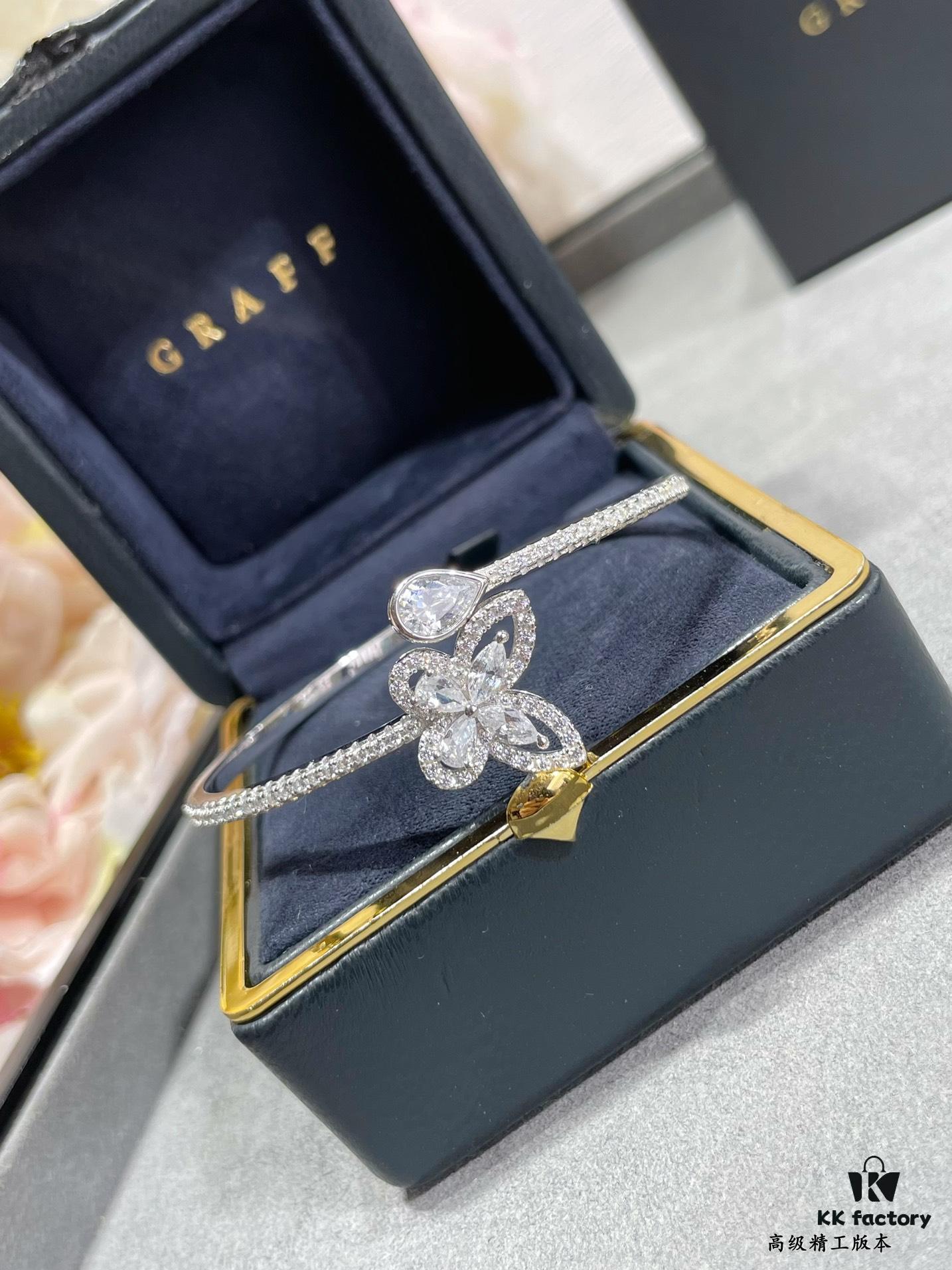 693013aa12f62673a6fac857 Graff Butterfly Teardrop Bracelet Jewelry with Top Quality Zirconia, Vivid and Exquisitely Crafted