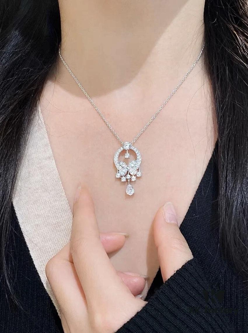 GRAFF Colored Diamond Butterfly Necklace