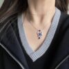 GRAFF Colored Diamond Butterfly Necklace