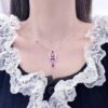 GRAFF Colored Diamond Butterfly Necklace