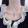 GRAFF Colored Diamond Butterfly Necklace