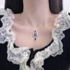 GRAFF Colored Diamond Butterfly Necklace