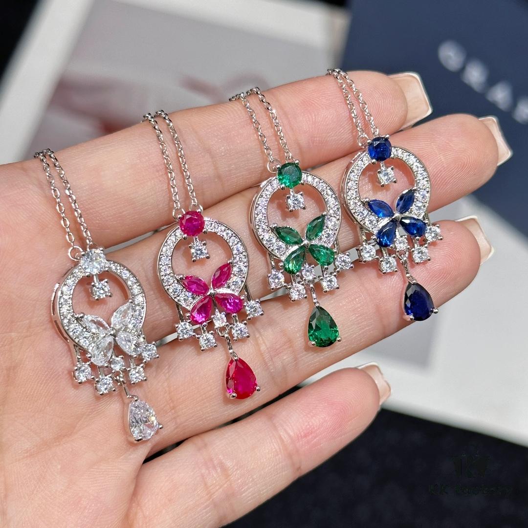 ❗️New Arrival❗️ GRAFF Colored Diamond Butterfly Necklace