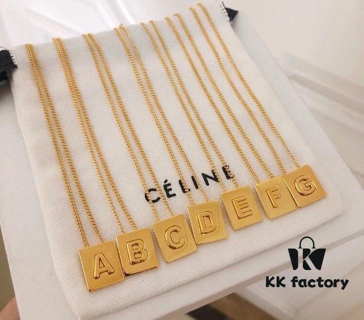 693013f612f62673a6fac8cb Celine S925 Sterling Silver Alphabet Pendant Necklace – All 26 Letters Available! Adjustable Chain with Custom 3D Cubic Letter Design, Premium Craftsmanship, Elegant and Versatile for Every Style