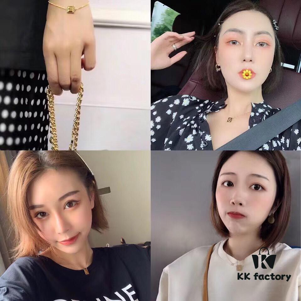 6930141612f62673a6fac8fc Celine ALPHABET 19 New Arrival 26 Cube Letter Necklace in Gold-Tone Brass