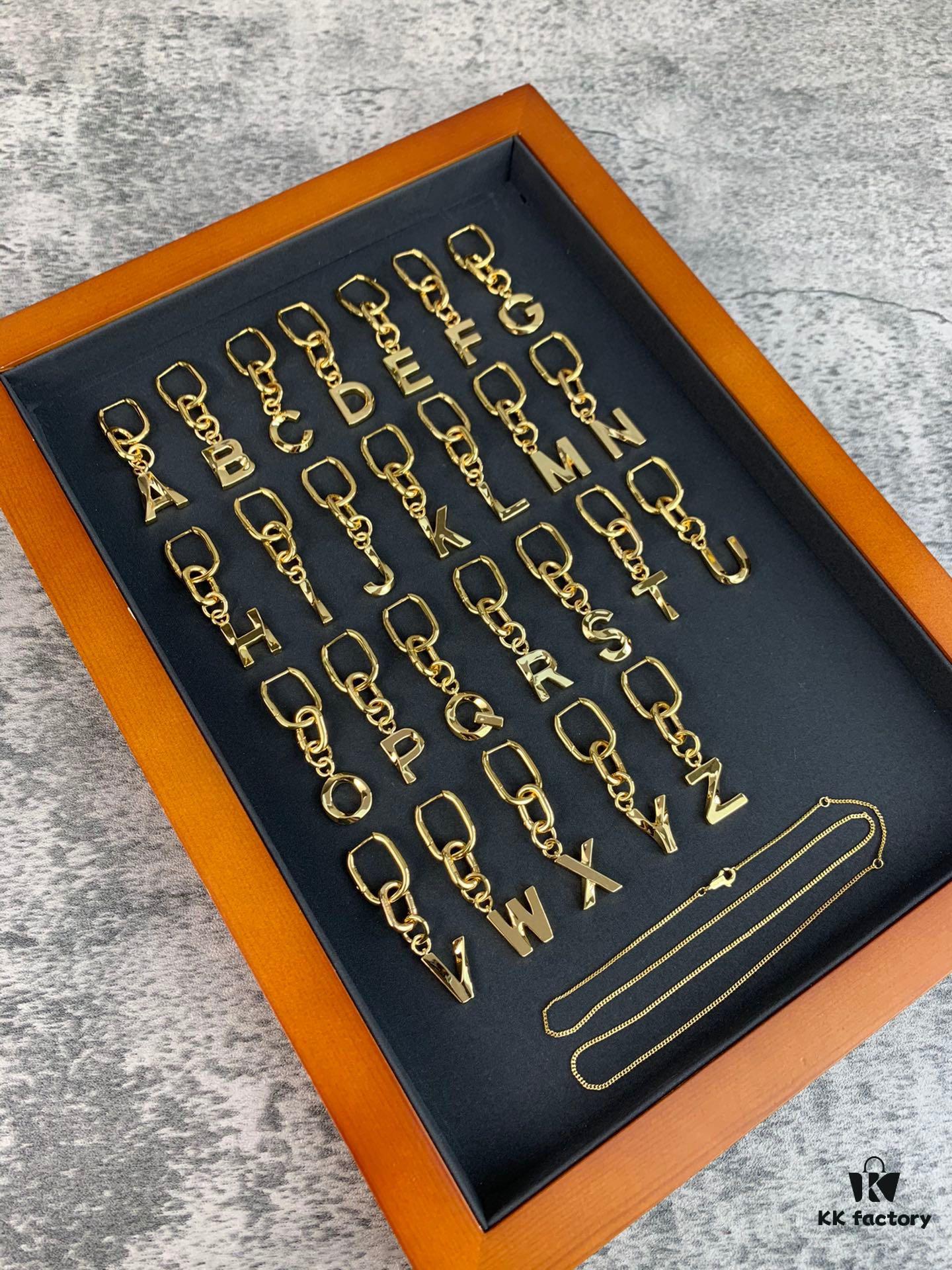 Celine New Letter Necklace / Earrings