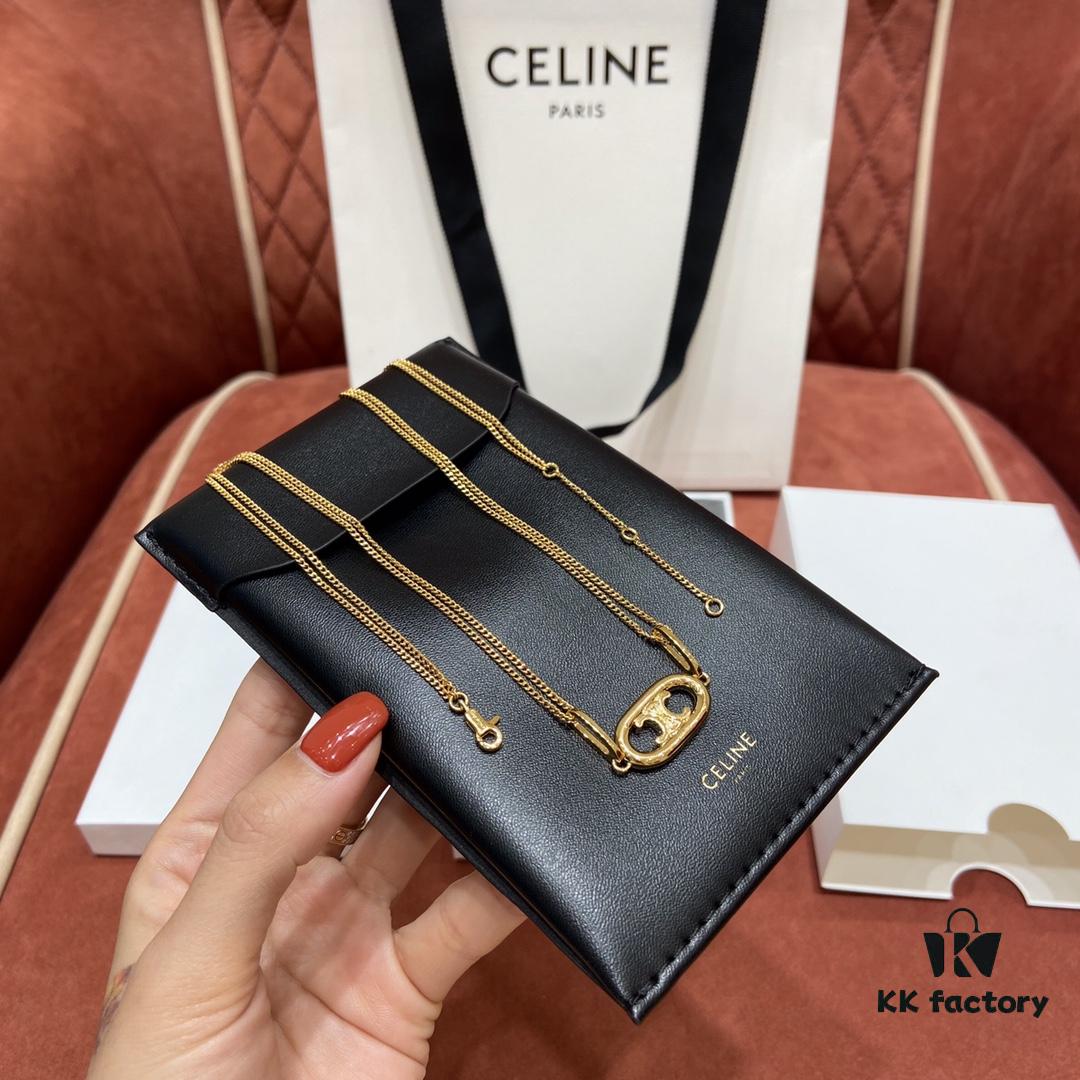 Celine Triumph Arch Necklace