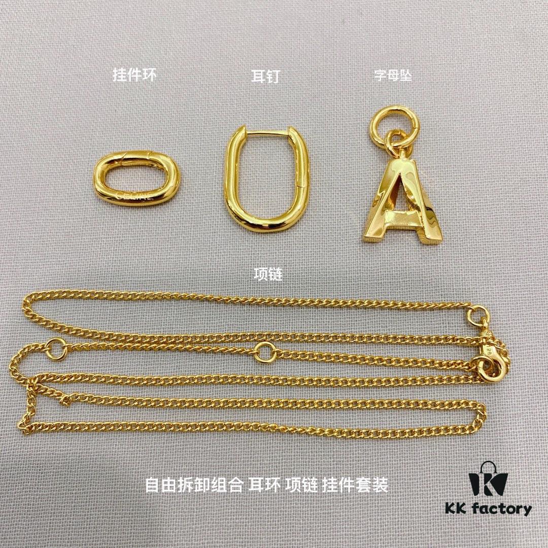 Celine New Letter Necklace / Earrings
