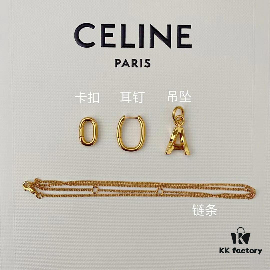 6930143012f62673a6fac921 Celine Hot Sale! Brand New 2021 Multi-Way Alphabet Earrings and Necklace