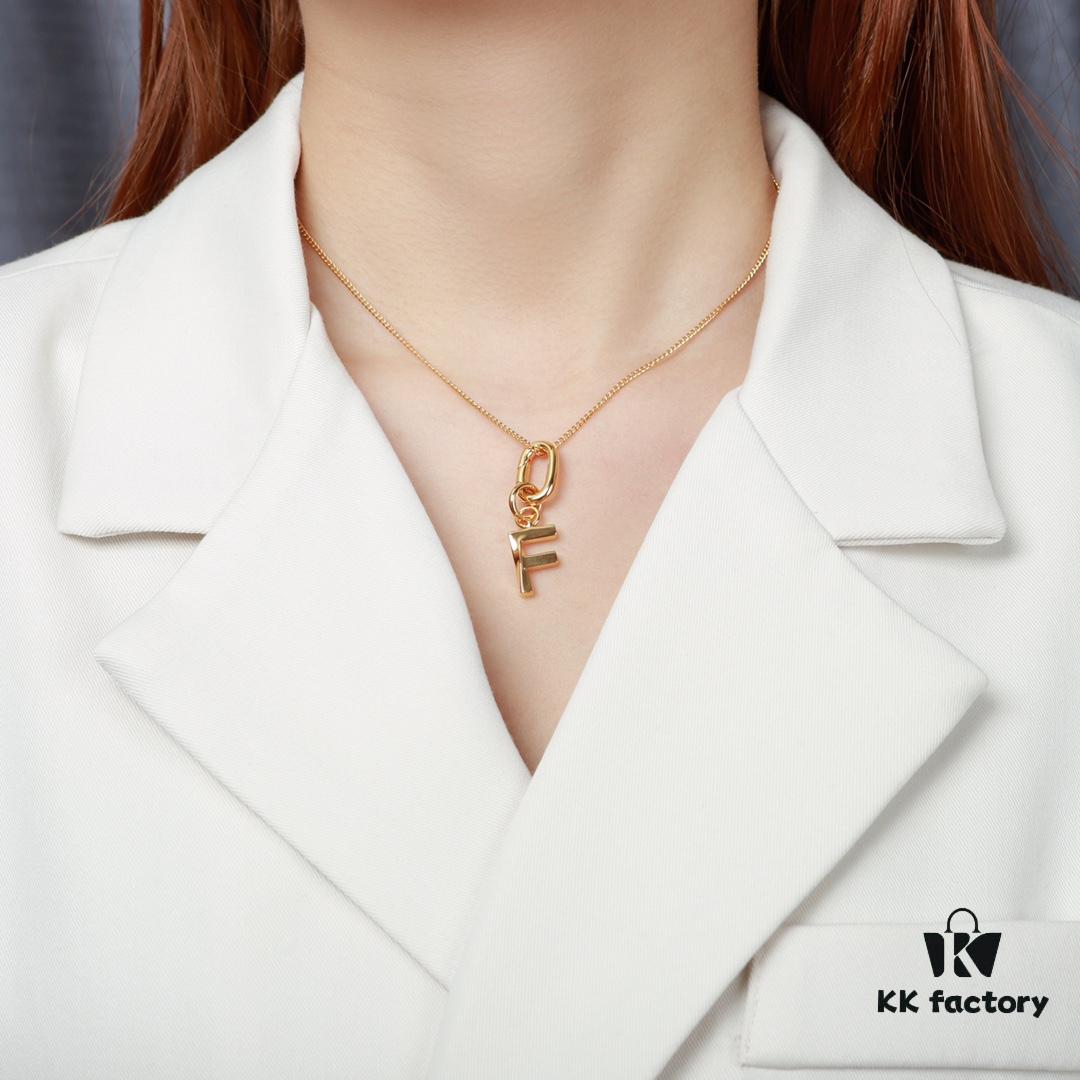 6930143912f62673a6fac930 2021 New Arrival 🌟 Celine Necklace, Popular Style, Exquisite Craftsmanship, Premium Look, Solid Brass Material Matching Retail Quality, Versatile Sweet and Edgy Design, In Stock