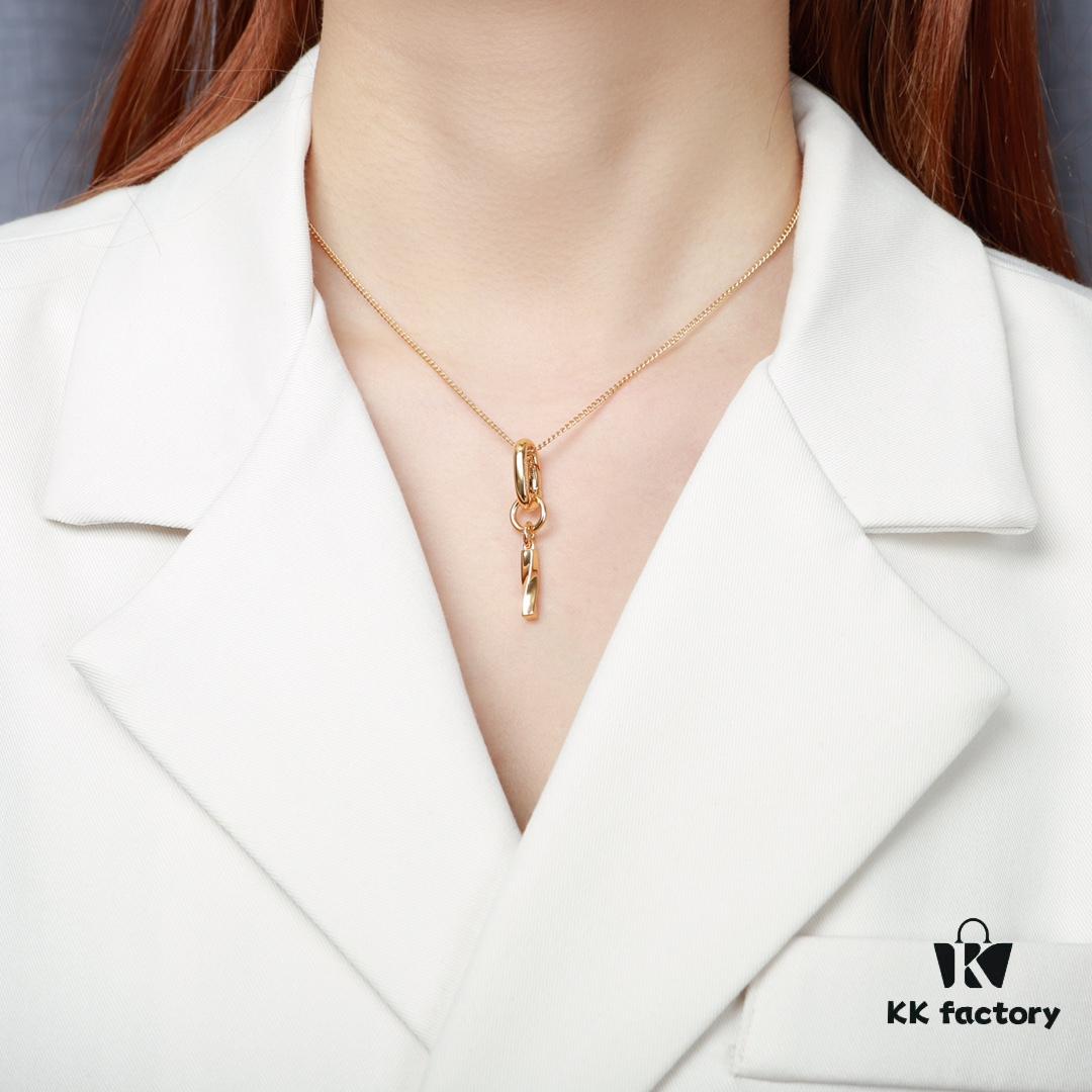 6930143b12f62673a6fac932 2021 New Arrival 🌟 Celine Necklace, Popular Style, Exquisite Craftsmanship, Premium Look, Solid Brass Material Matching Retail Quality, Versatile Sweet and Edgy Design, In Stock