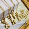 6930143b12f62673a6fac933 Celine Hot Sale! New Arrival Worldwide First Release! Celine 2021 New Alphabet Earrings and Necklace Multi-Wear Design