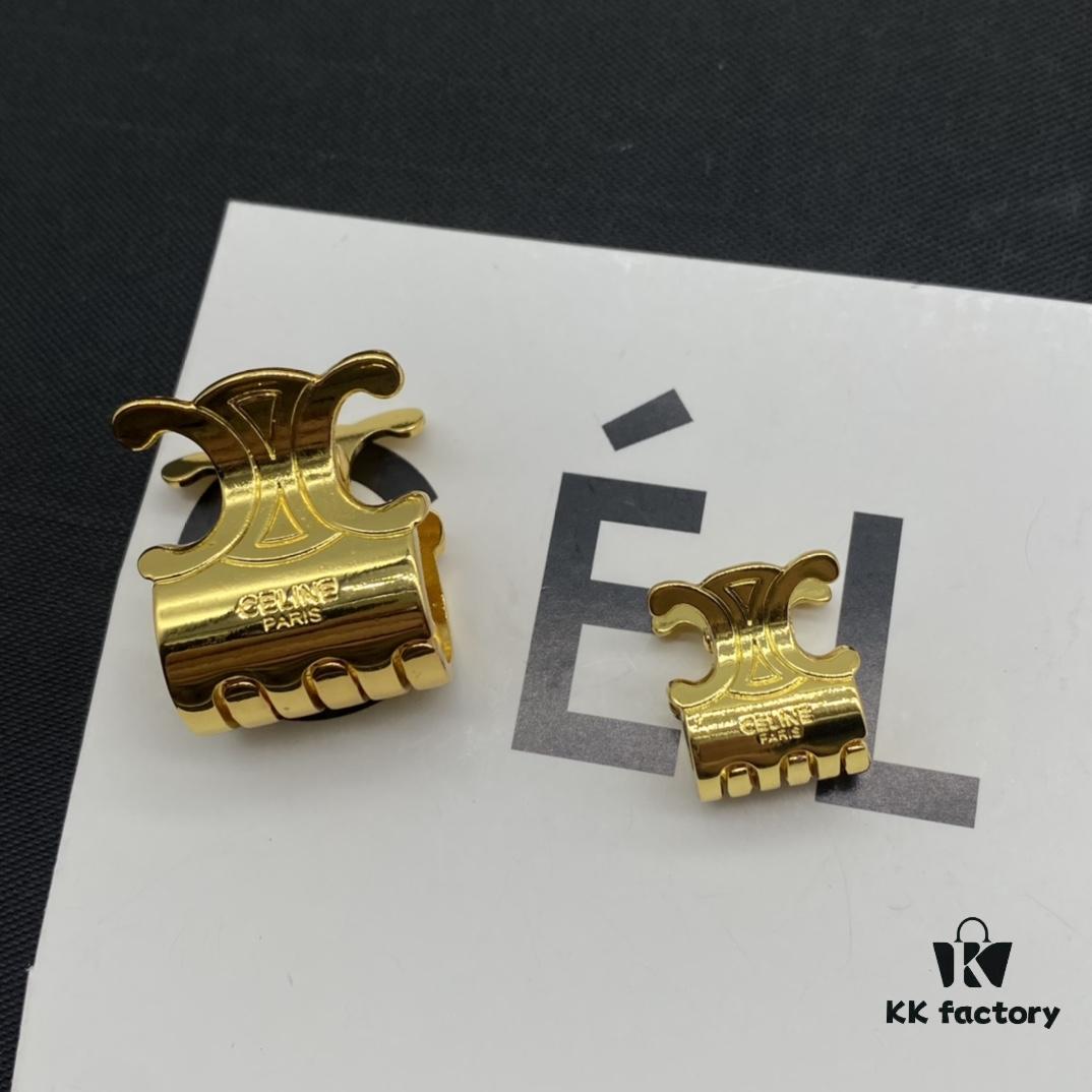 6930146912f62673a6fac963 Celine Hair Clip with Effortless European and American Style, Suitable for Various Occasions, Simple Yet Elegant, Made of Original Match Material