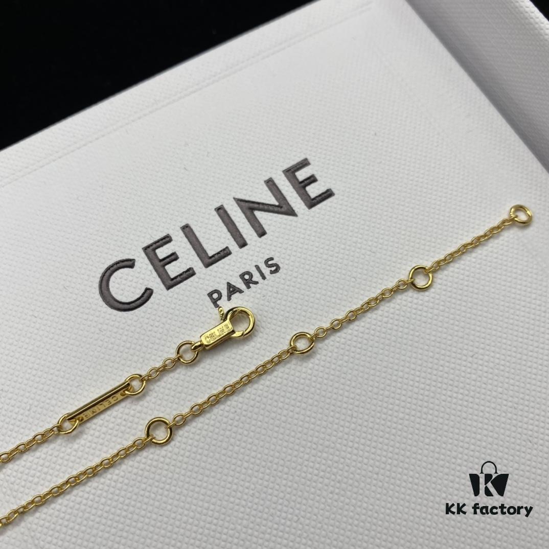 6930147712f62673a6fac979 Celine New Classic Diamond-Encrusted Elegant Necklace