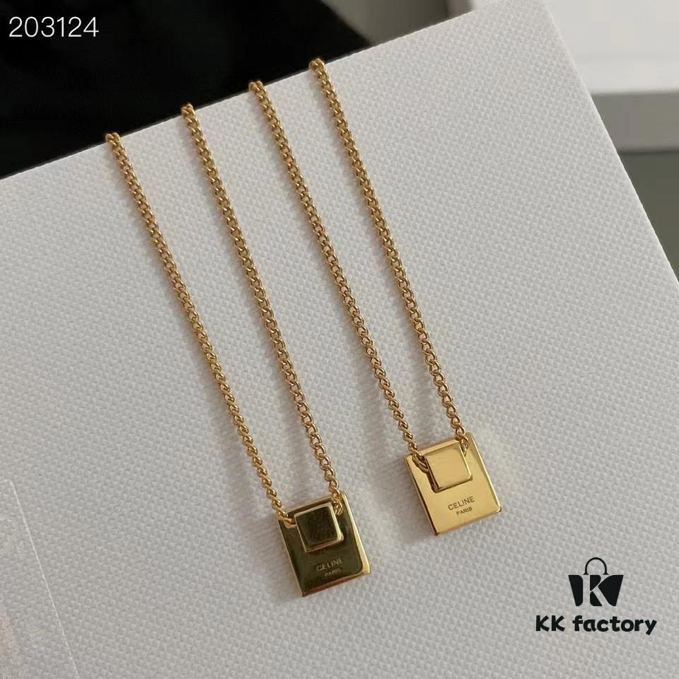 Celine 21 Limited Edition Rhinestone Letter Necklace