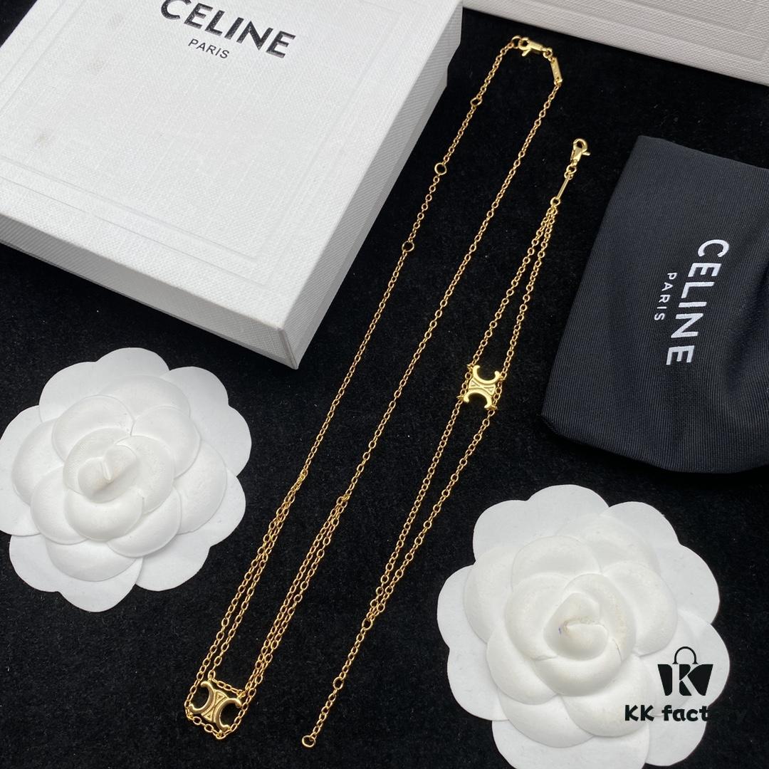 CELINE Effortless European and American Style Suitable for Various Occasions, Simple Yet Elegant, Made with Original-Match Materials