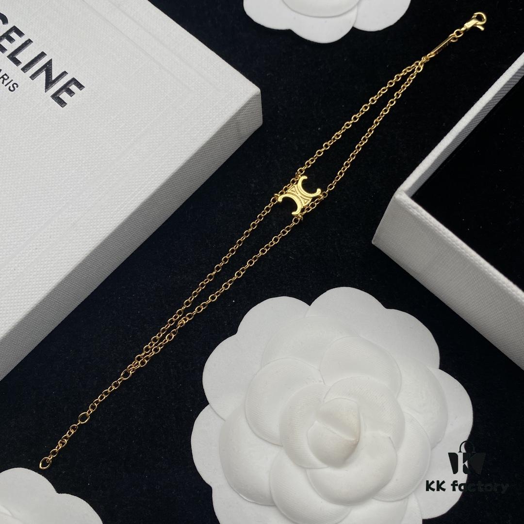 CELINE Effortless European and American Style Suitable for Various Occasions, Simple Yet Elegant, Made with Original-Match Materials