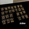 6930158612f62673a6faca6c Celine Letter Earrings, Consistent ZP Material! 26 Letters, Authentic Craftsmanship, Thick Gold Plating!