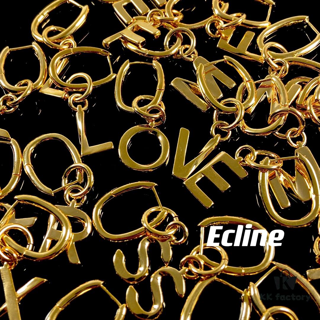 6930158712f62673a6faca6e Celine Letter Earrings, Consistent ZP Material! 26 Letters, Authentic Craftsmanship, Thick Gold Plating!