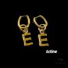 6930158912f62673a6faca6f Celine Letter Earrings, ZP-Consistent Material! 26 Letters, Authentic Craftsmanship, Thick Gold Plating!